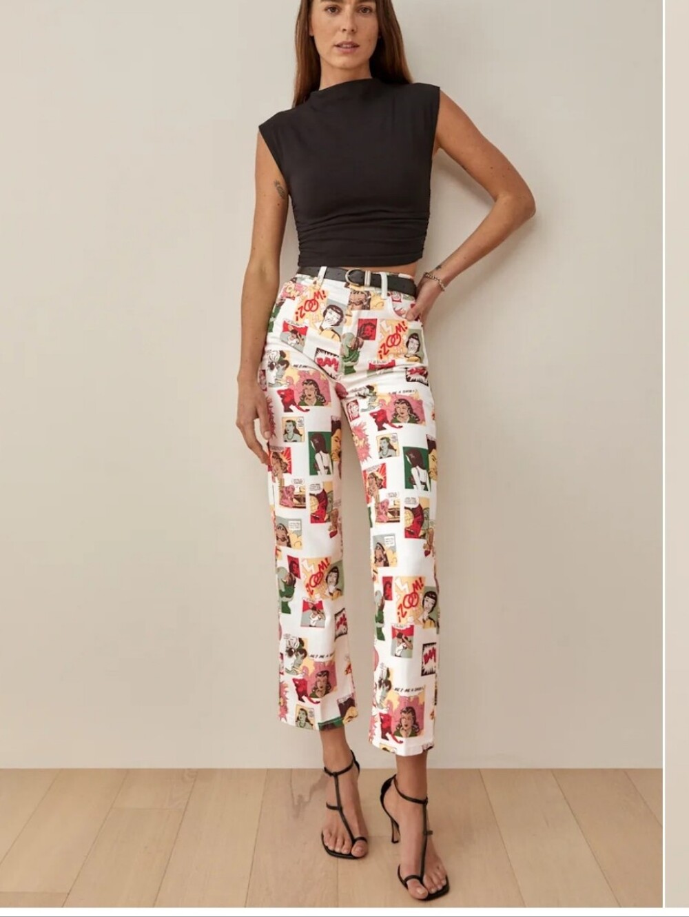 Reformation Comic High Rise Straight Jean - Picture 15 of 16